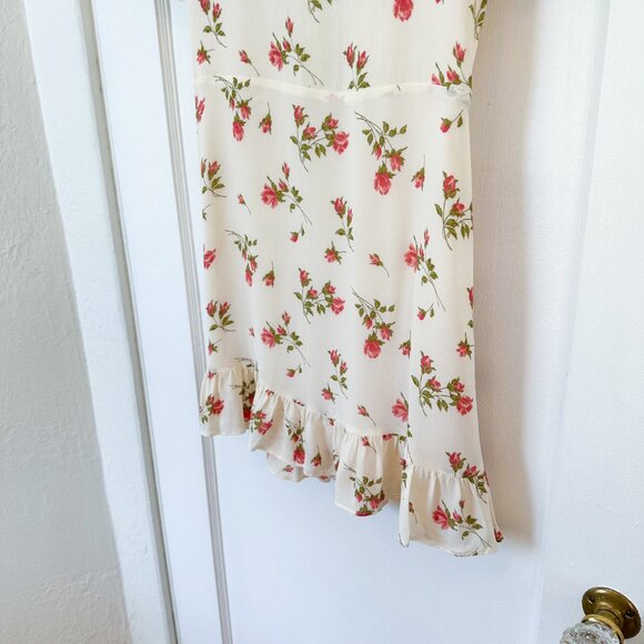 Reformation | Alaina Floral Ruffle‎ Mini Dress in Florence - Picture 11 of 11